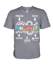 Coffee Problem Engineer V-Neck T-Shirt tile