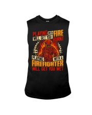 Playing With Firefighter Get You Wet Sleeveless Tee thumbnail