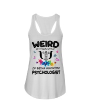 Weird Is A Side Effect Of Being Psychologist Ladies Flowy Tank thumbnail