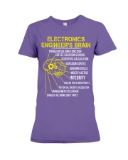 Electronics Engineer's Brain Smart Thinking Funny Premium Fit Ladies Tee tile