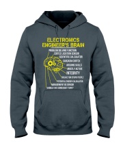 Electronics Engineer's Brain Smart Thinking Funny Hooded Sweatshirt tile