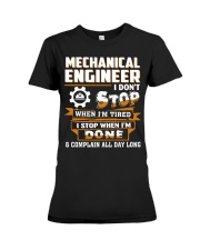 Mechanical Engineer Dont Stop When Tired Premium Fit Ladies Tee tile