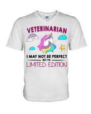 Veterinarian May Not Be Perfect V-Neck T-Shirt tile