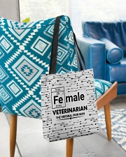 Female Veterinarian Arrow All-over Tote aos-all-over-tote-lifestyle-front-01