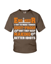 Engineer I Try To Make Things Funny Engineering Youth T-Shirt tile