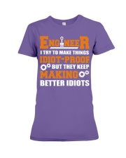 Engineer I Try To Make Things Funny Engineering Premium Fit Ladies Tee tile