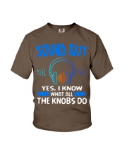 Sound Guy Yes I Know What All The Knobs Do Youth T-Shirt thumbnail