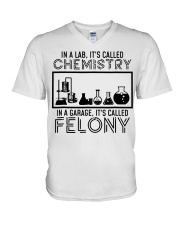 Lab Chemistry Garage Felony V-Neck T-Shirt tile