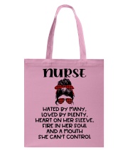 Nurse Hated By Many Tote Bag tile