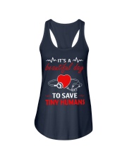 It's A Beautyful Day To Save Tiny Humans Ladies Flowy Tank thumbnail