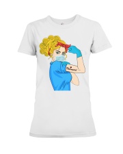 Blond Hair Pharmacist Strong Premium Fit Ladies Tee tile