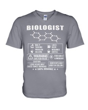 Multi Tasking Biologist V-Neck T-Shirt tile