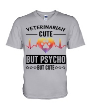 Veterinarian Cute But Psycho But Cute V-Neck T-Shirt thumbnail