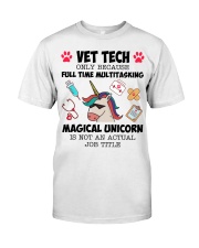Vet Tech Multitasking Magical Unicorn Premium Fit Mens Tee tile