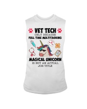Vet Tech Multitasking Magical Unicorn Sleeveless Tee tile