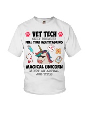 Vet Tech Multitasking Magical Unicorn Youth T-Shirt tile