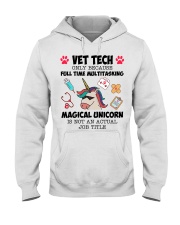 Vet Tech Multitasking Magical Unicorn Hooded Sweatshirt tile