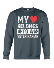 My Heart Belongs To Be A Veterinarian Crewneck Sweatshirt tile