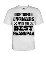 Retired Engineers Make The Best Grandpas V-Neck T-Shirt tile