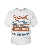 Retired Aerospace Engineer Only Happier Gift Youth T-Shirt tile