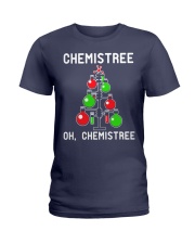 Chemistree Chemistry Christmas Ladies T-Shirt tile