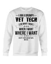 I Am A Grumpy Vet Tech Crewneck Sweatshirt thumbnail