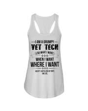 I Am A Grumpy Vet Tech Ladies Flowy Tank thumbnail