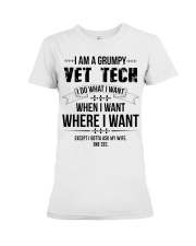 I Am A Grumpy Vet Tech Premium Fit Ladies Tee thumbnail