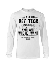 I Am A Grumpy Vet Tech Long Sleeve Tee thumbnail