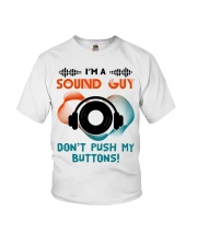 Sound Guy Dont Push My Button Youth T-Shirt thumbnail