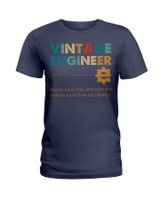 Vintage Engineer Knows More Than She Says Ladies T-Shirt thumbnail