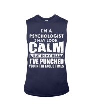 I'm A Psychologist I May Look Calm Sleeveless Tee tile