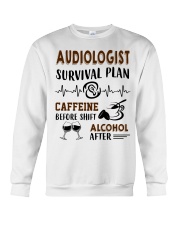 Audiologist Survival Plan Caffeine Alcohol Crewneck Sweatshirt thumbnail