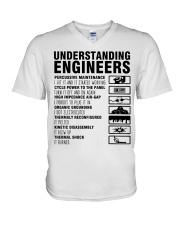Understanding Engineers Funny Engineering Gift V-Neck T-Shirt tile