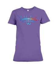 VU Meter Vintage Old Man Audio Engineer Premium Fit Ladies Tee tile