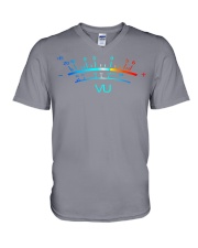 VU Meter Vintage Old Man Audio Engineer V-Neck T-Shirt tile