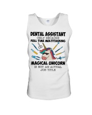 Dental Assistant Multitasking Unicorn Hardworking Unisex Tank tile