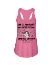 Dental Assistant Multitasking Unicorn Hardworking Ladies Flowy Tank tile