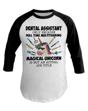 Dental Assistant Multitasking Unicorn Hardworking Baseball Tee tile