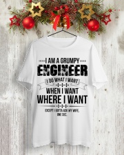 I Am A Grumpy Engineer Classic T-Shirt lifestyle-holiday-crewneck-front-2