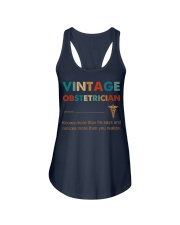 Vintage Obstetrician Knows More Than He Says Ladies Flowy Tank thumbnail