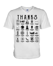 Thanks Science Famous Scientist History Gift V-Neck T-Shirt tile