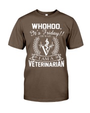 It's Friday I Am A Veterinaran Classic T-Shirt front