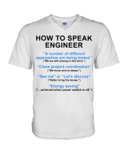 How To Speak Engineer Engineering Definition Gift V-Neck T-Shirt tile