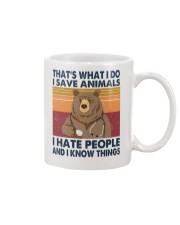 I Save Animals I Hate People Veterinary Mug tile
