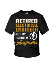 Retired Electrical Engineer Not My Problem Youth T-Shirt tile