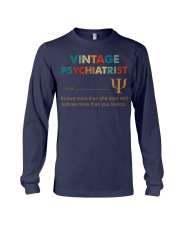 Vintage Psychiatrist Know More Than She Says Long Sleeve Tee thumbnail