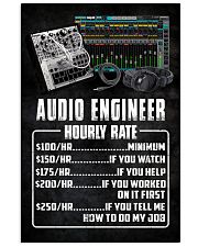Audio Engineer Hourly Rate 11x17 Poster front