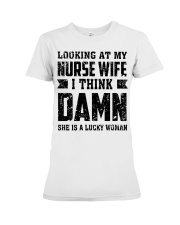 Looking At My Nurse Wife For Husband Premium Fit Ladies Tee tile