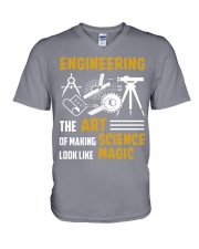 Engineering Making Science Look Like Magic V-Neck T-Shirt tile